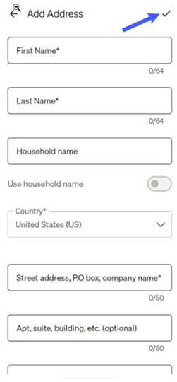 Tap Checkmark