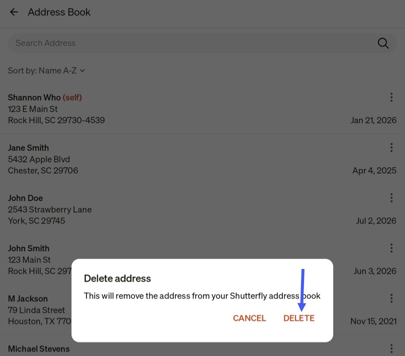 Confirm Delete