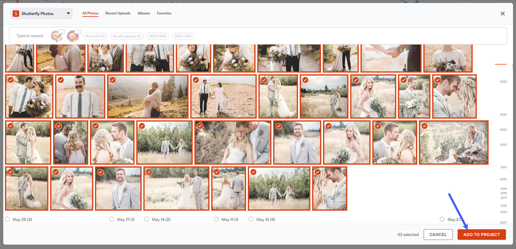 Add Photos to Project