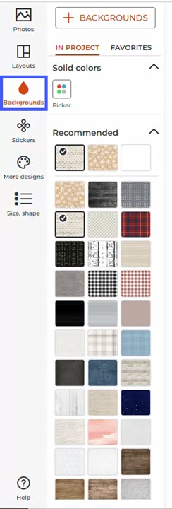 Add Backgrounds