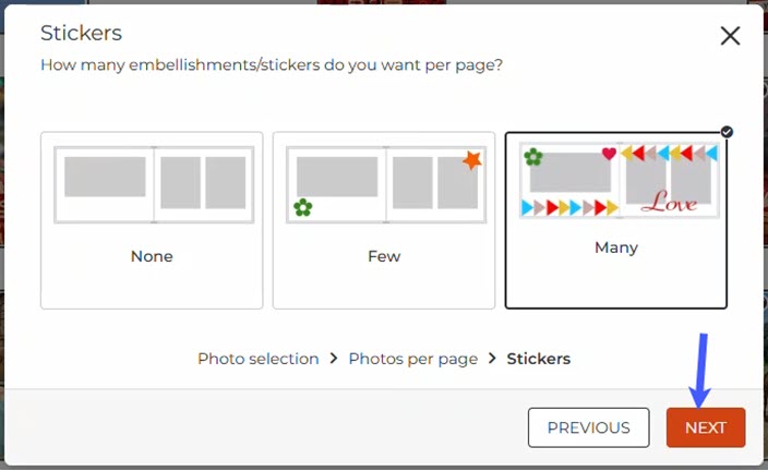 Sticker Selection