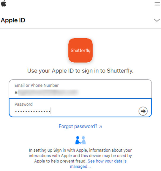 Enter Apple Password