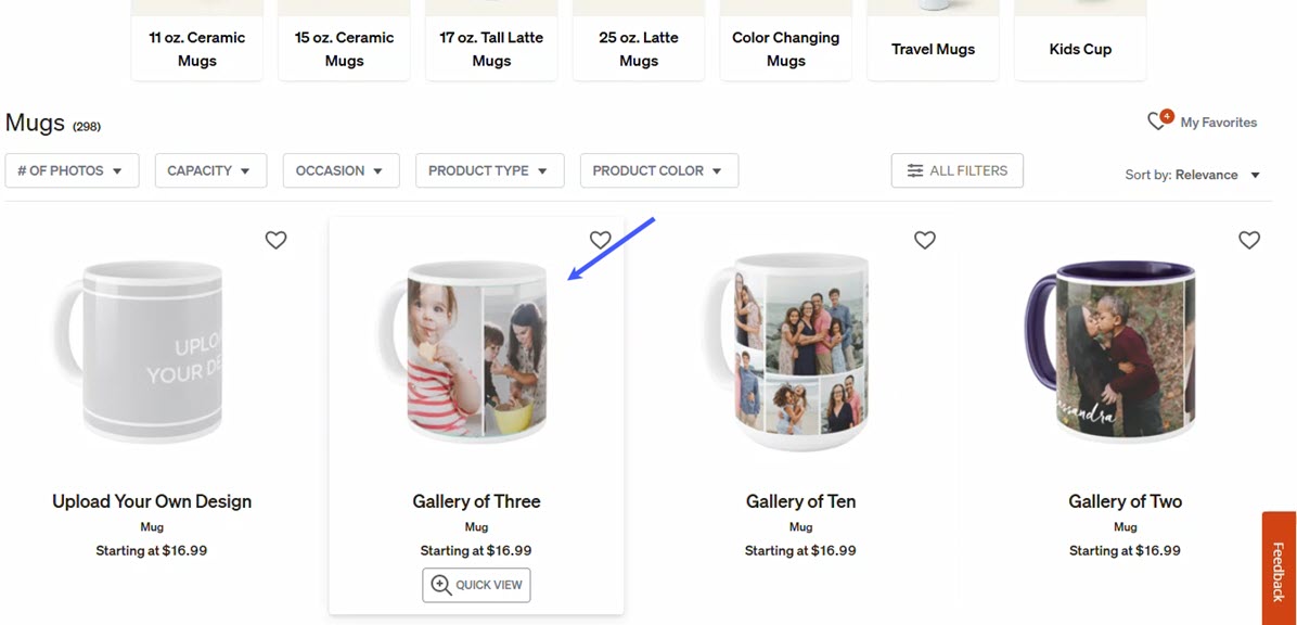 Select Desired Item