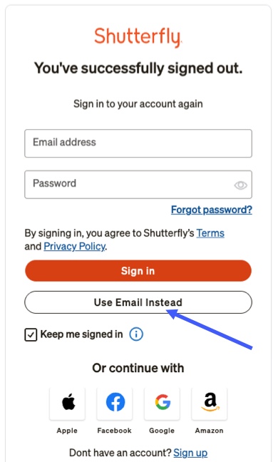 Use Email Instead