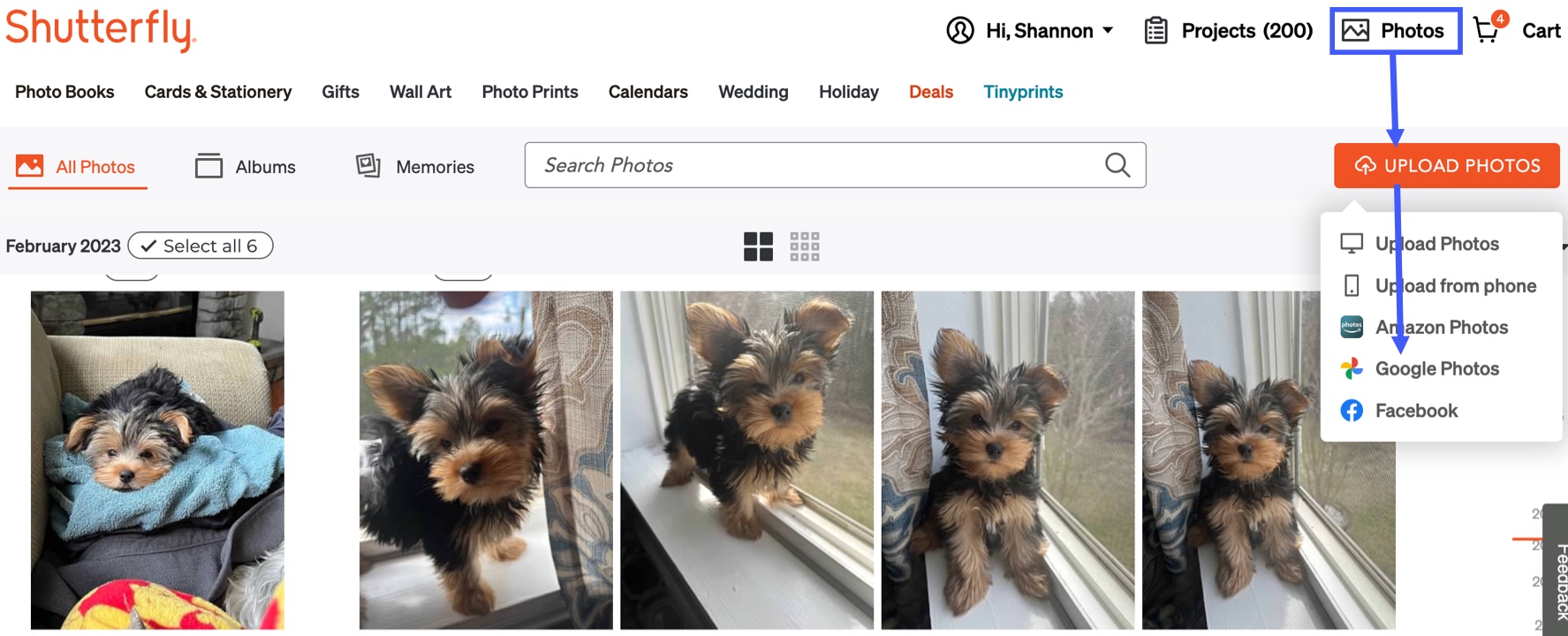 Click Google Photos