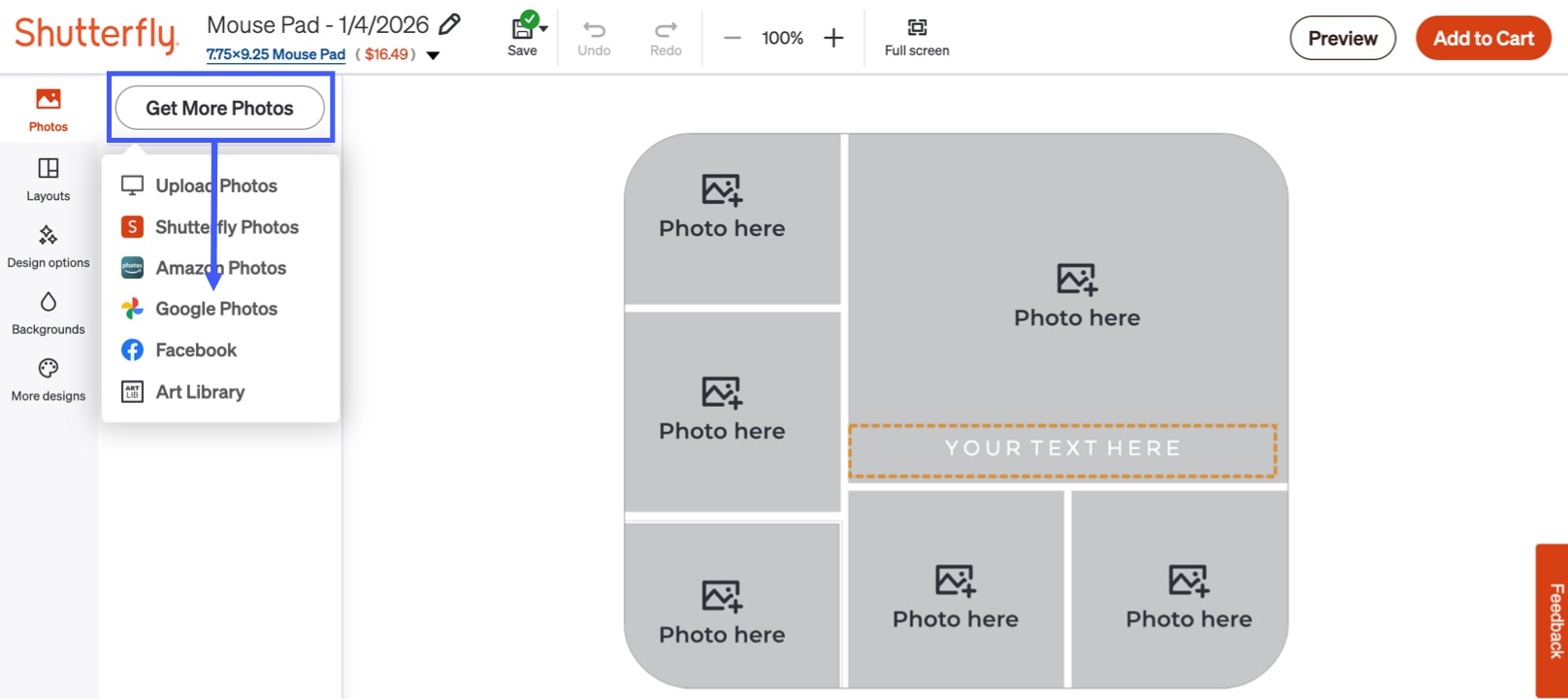 Click Google Photos