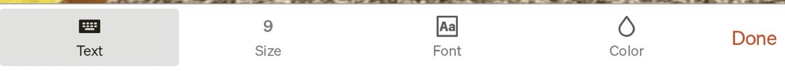 Text Toolbar
