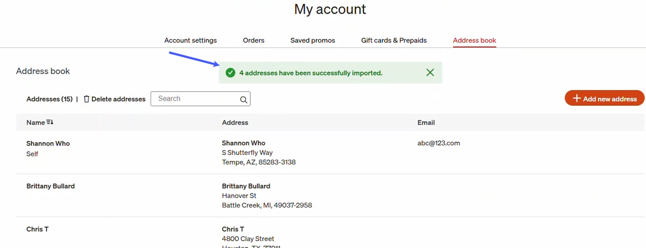 Import Confirmation