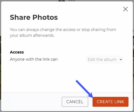 Click Create Link