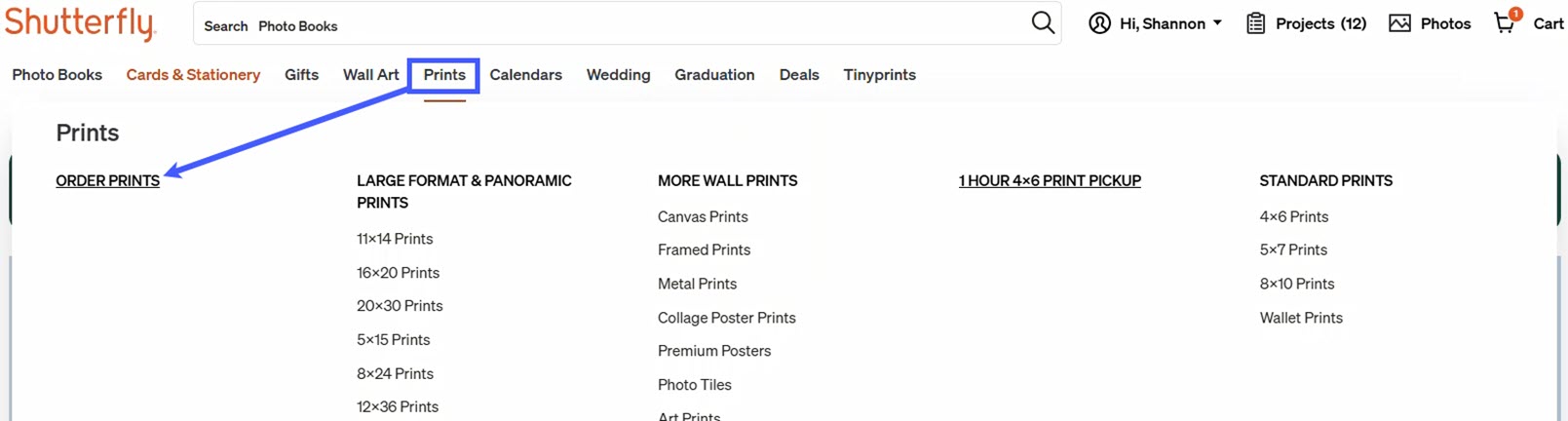 Click Order Prints