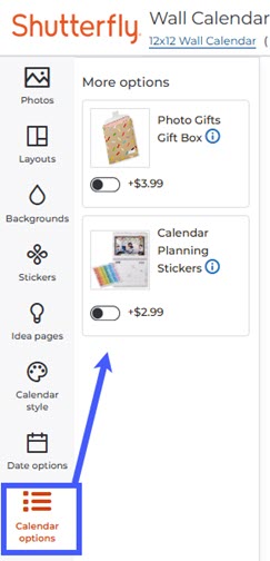 Calendar Options
