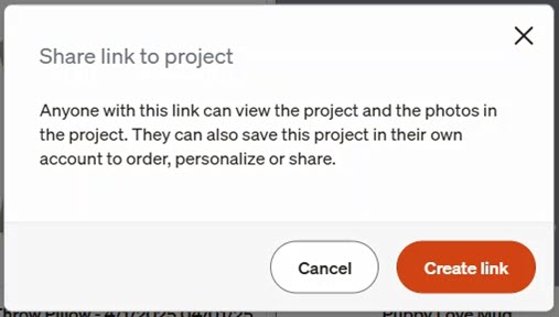 Click Create Link
