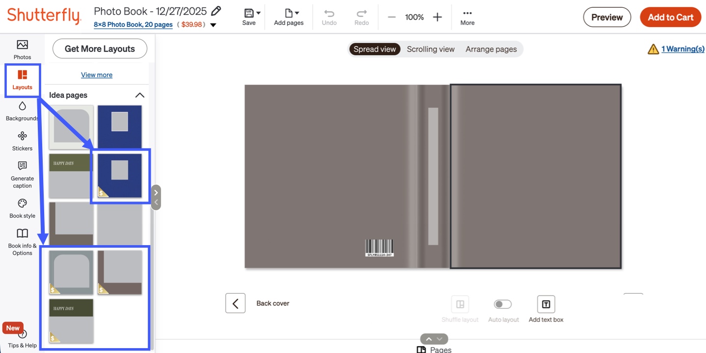 Metallic Accent Layout