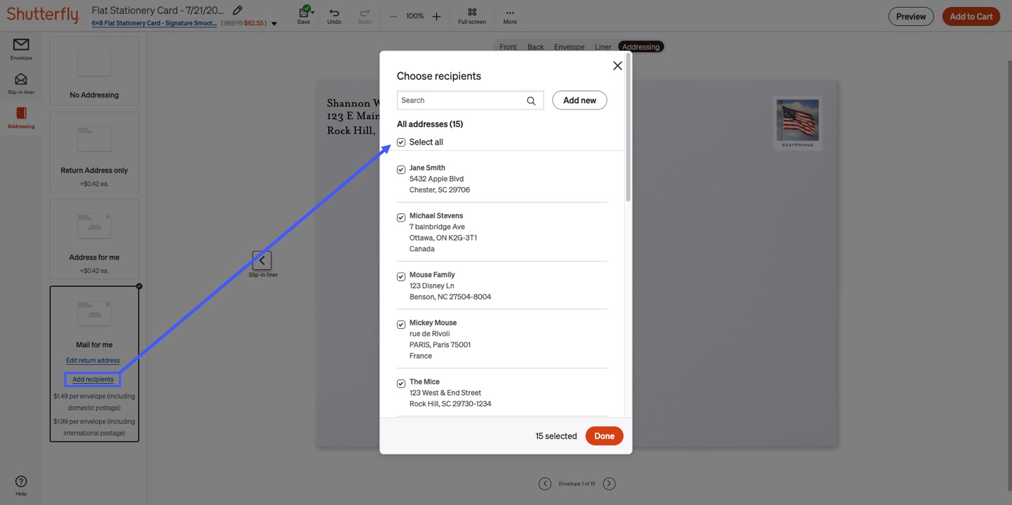 Add Recipients