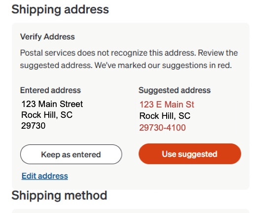 Confirm Address