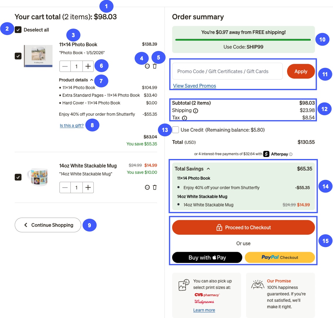 Shopping Cart Overview