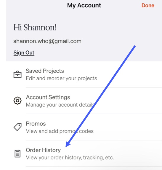 Order History