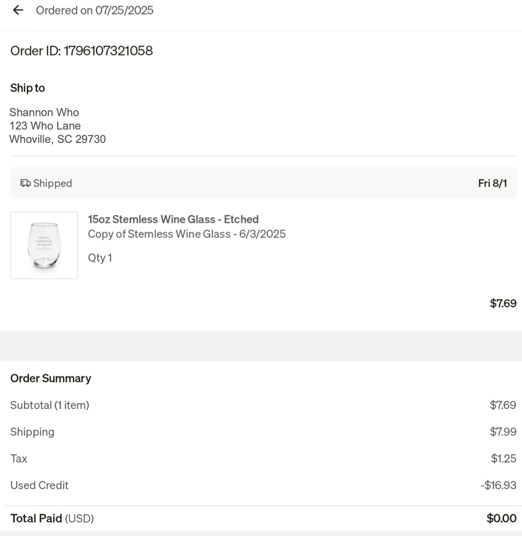 Order Details