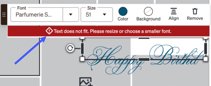 Text Error