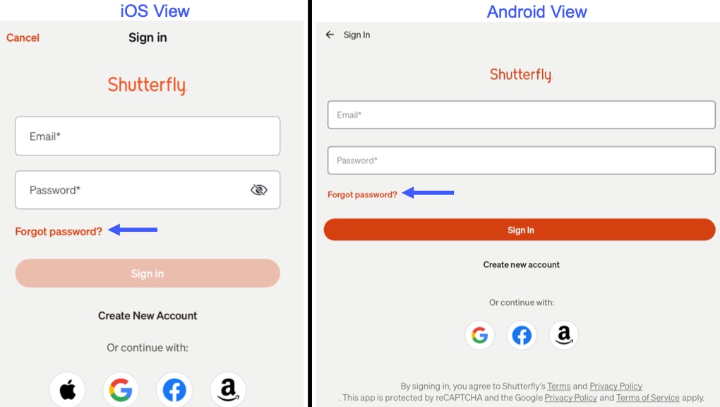 Forgot Password App