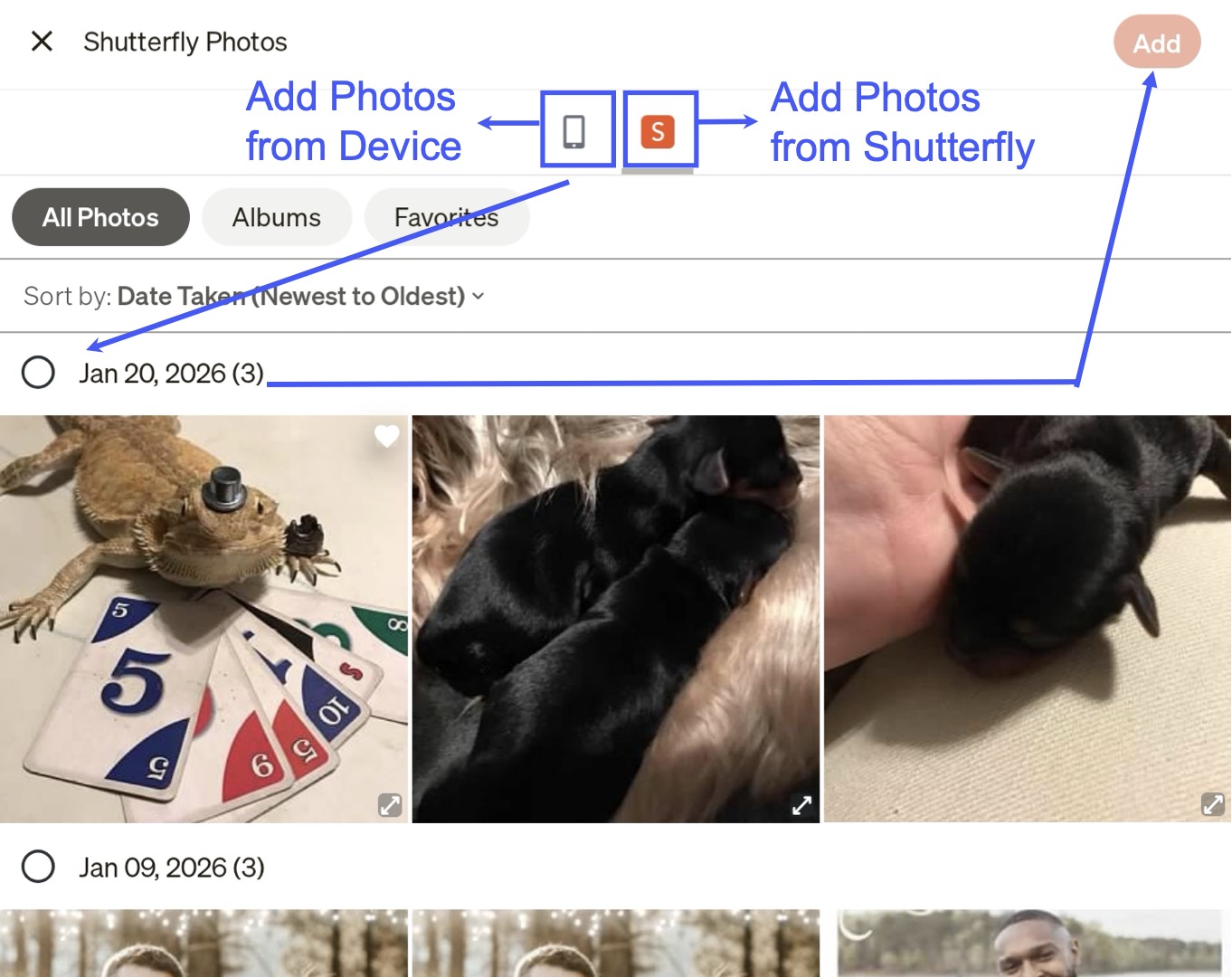 Add Photos