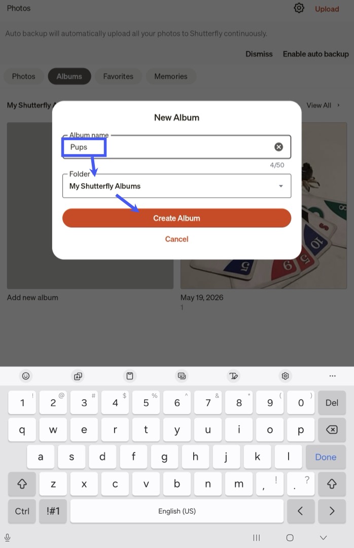 Create New Album