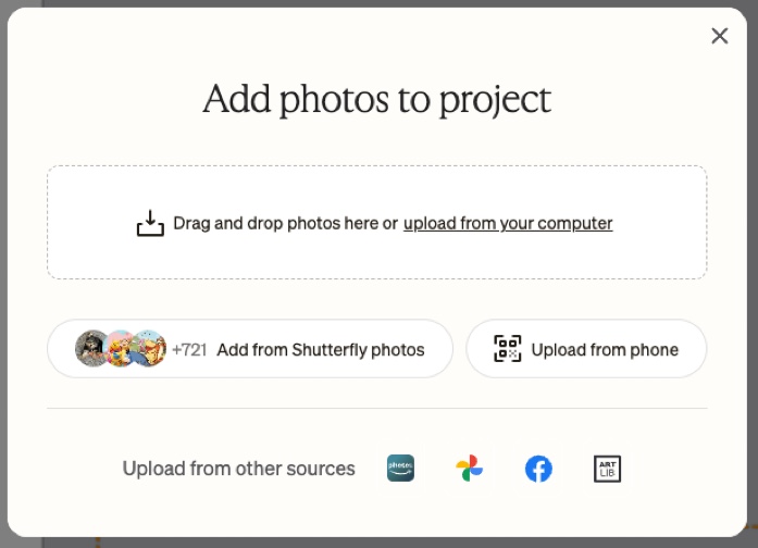 Add Photos to Project