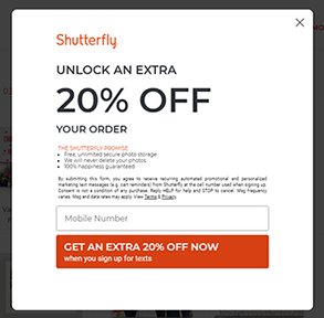 Sign-up for Text Messages