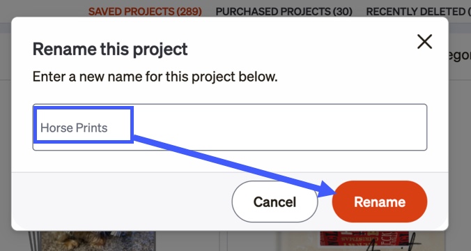 Click Rename